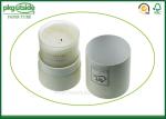 White Card Cardboard Canister Packaging , Custom Printed Candle Boxes