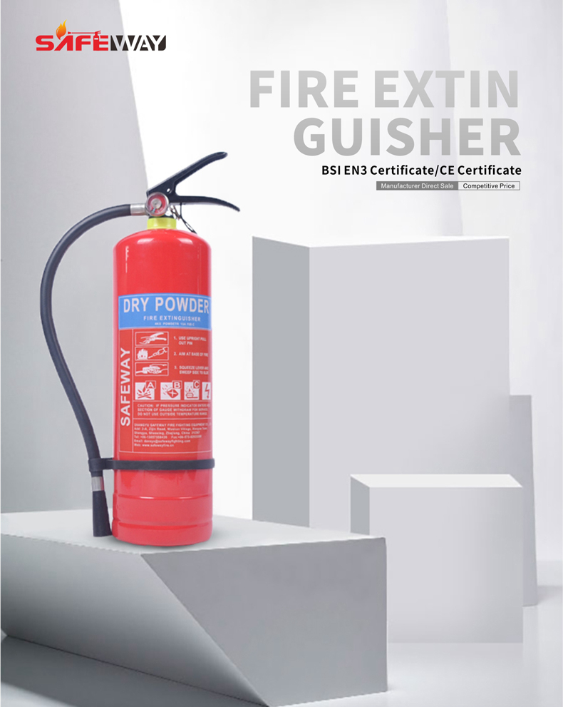 SAFEWAY  hot selling 9KG ABC 40%dry powder fire extinguisher firefighting