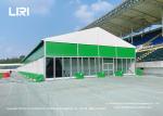 Big Aluminum Event Tent With Green And White PVC For Basketball Sport Field