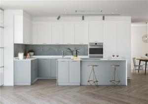 Quality Modern Style ODM Lacquer Finish Kitchen Cabinet Set White Carcase wholesale