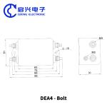 DEA4 Single Phase AC Power Supply EMI Filter 220VAC 3A/6A/10A/20A Good