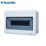 Transparent Window 14 Way MCB Distribution Panel Indoor Residential