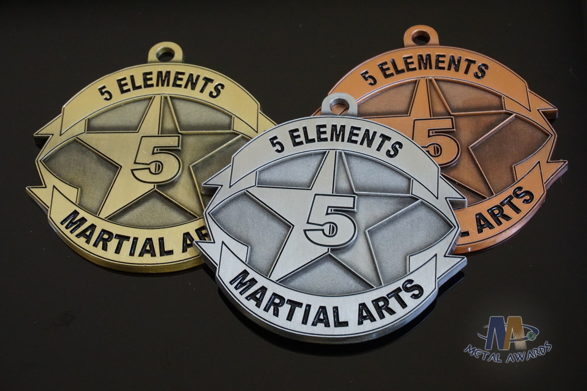 Use Your Own Design Or Logo Metal Award Medals Gold / Silver / Copper Antique Plating