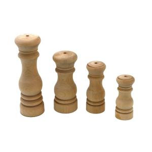 Quality Jar Shell Acacia Pepper Mill Set Polished Wood Salt And Pepper Shakers Set wholesale
