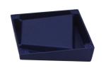 Blue Die Casting Aluminum Portable Pocket Ashtray Geometry Plating
