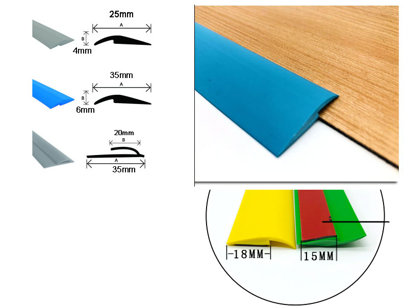 EXTRUSION Processing Service PVC Threshold Transition Strips for Carpet Floor Edging