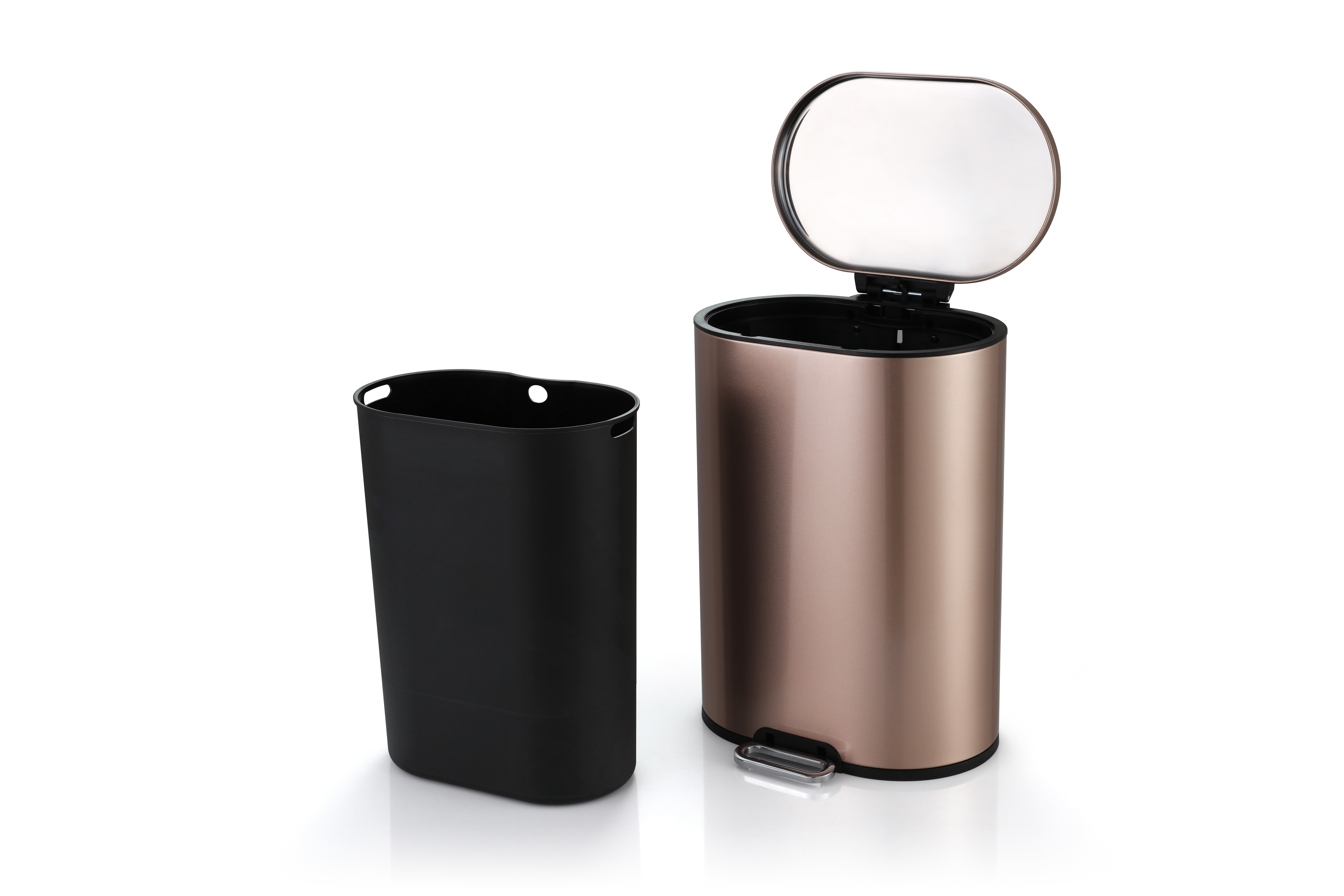 Rustproof 2.38 Gallon Stainless Steel Step Trash Can