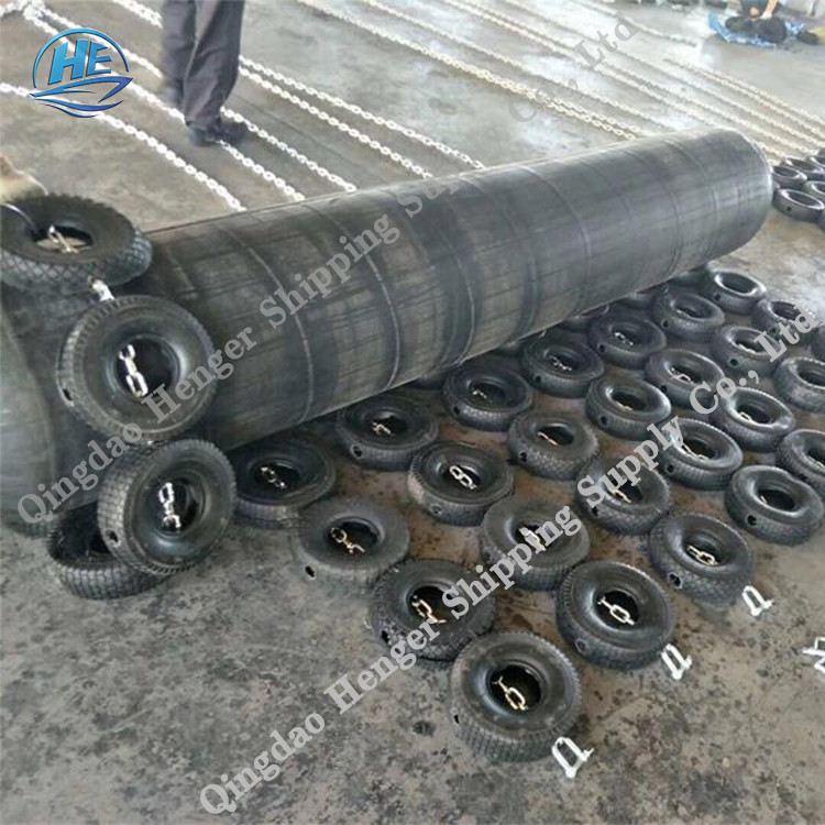 Custom Towing Ship Chain Net Pneumatic Rubber Fender