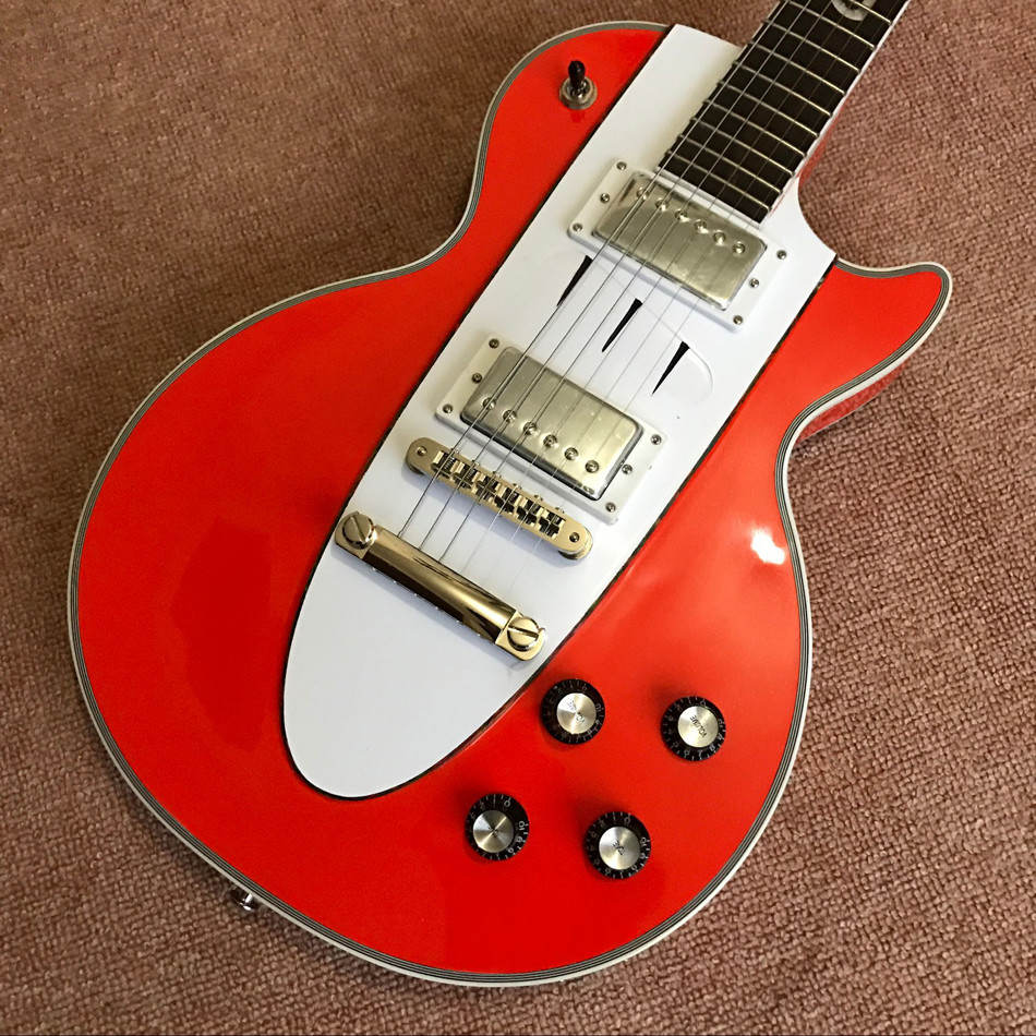 Custom hot selling orange Lp electric guitar guitar musical instruments mahogany body neck