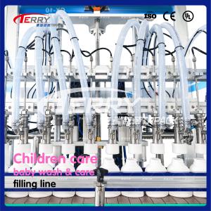 Quality 60BPM Automatic Dishwashing Liquid Filling Machine 300-3000mL wholesale