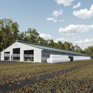 Quality Light Steel Structure Cow Shed Barn , Prefabricated Steel Dairy Barns wholesale