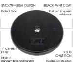 Standard body building black Cast Iron Weight Plates