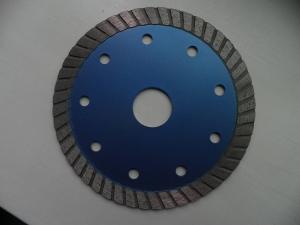 Quality Brick Cutting Turbo Diamond Saw Blade , 115mm Angle Grinder Diamond Discs 6 Inches Dark Blue wholesale