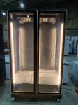 2 Glass Doors Beverage Display Fridge Commercial Upright Refrigerator