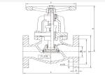 JIS KS Cast Iron Flanged Globe Valve Black Medium Water Steam Electric