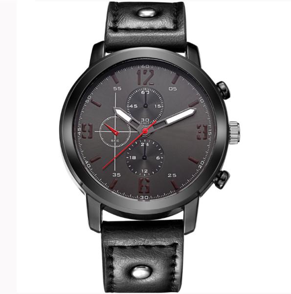 Big Size Alloy Wrist Watch ,Stainless steel caseback Multifunction Wrist Watch