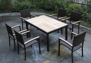 Quality outdoor garden teak dining furniture-16214 wholesale