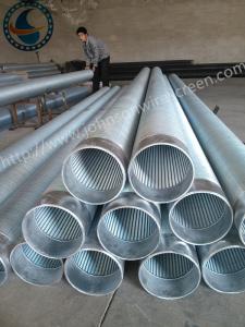 Quality Full Welded Johnson Screen Pipe , Stainless Steel Well Pipe For Water Well Drilling wholesale