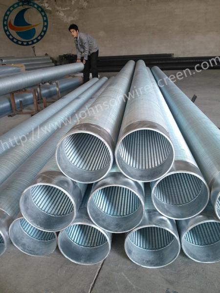 Full Welded Johnson Screen Pipe , Stainless Steel Well Pipe For Water Well