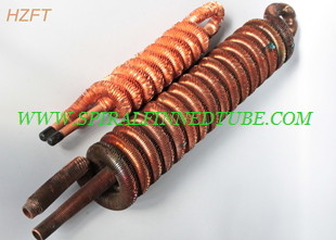 Refrigeration Condenser Evaporator Nickel Copper Tube Coils 3.15mm Fin Height