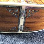 Custom 12 Strings Solid KOA Wood Top Guitar Ebony Fingerboard Real Abalone Shell