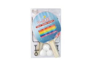 Quality Rackets and Balls with Post Net Table Tennis Bats 7 Ply Poplar Wood Sponge Rubber wholesale