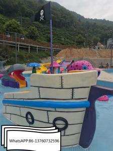 Quality Fiberglass Swimming Pool Pirate Water Slides wholesale