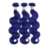 Blue Body Wave Remy Human Hair Bundles Sew In Weave Bundles Brazilian Bundle