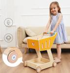Children's Double Deck Wooden Toy Shopping Trolley