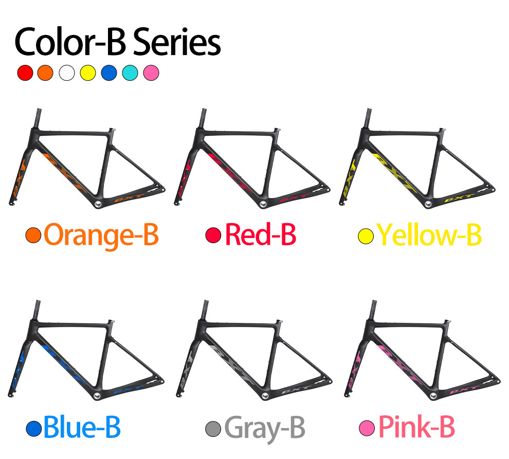 Half Hidden Cable Carbon Road Bike Frame Gravel Bike Disc Frameset