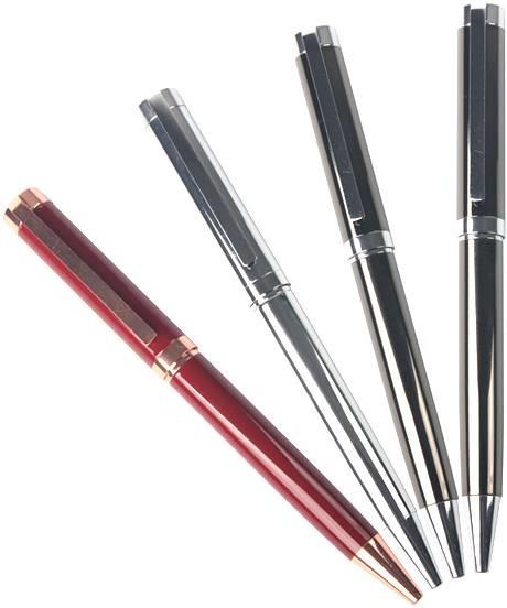 High Quality Twist Silver Metal Corporate Executive Ball Pen Set