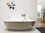 Stable Small Freestanding Soaking Tub Stand Alone Bathtubs 215KG