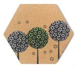 DIY Hexagon Bulletin Board Tiles Adhesive