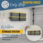 Garage Shed Storage Bins Rack Made of Heavy Duty Steel for 27-Gallon Bins in