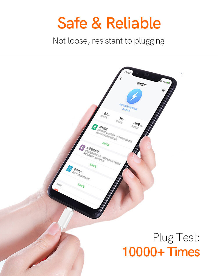 Round OEM 1M USB 3.0 To USB C Cable Charging Cable For Android
