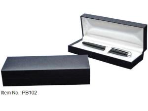 Quality Plastic Pen Boxes wrapped in Leatherette paper wholesale