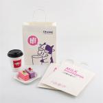 BSCI Custom Logo Takeaway Paper Bags For Baking Milk Tea Coffee Packaging