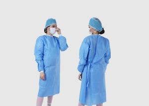 Quality Eco Friendly Medical Isolation Gowns Foldable Acid Proof For Hospital wholesale
