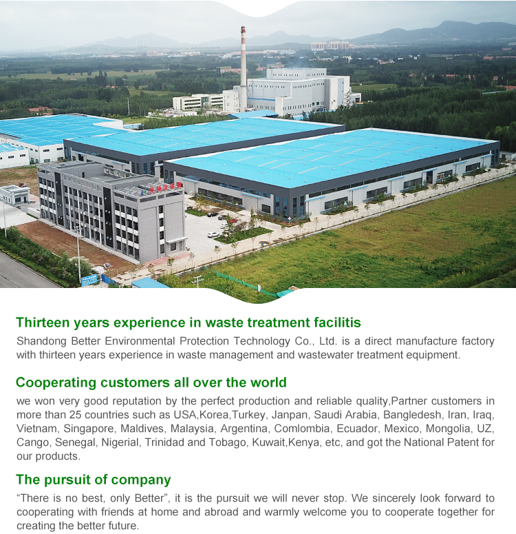 Food Beverage Wastewater Treatment with Rotary Drum Type Screen Filter 80-150cbm/hour