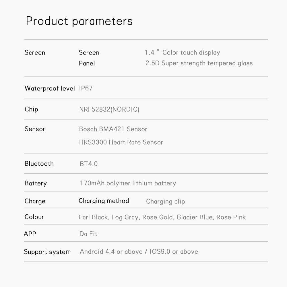 HL8SE Smartwatch IP67 BT4.0 170mAh Custom water resistant No Camera