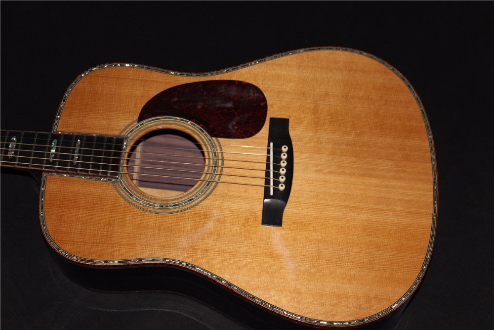 AAAA all solid dreadnought guitars customize D-45 handmade amazing acoustic guitar