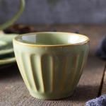 Blue Decor Embossed Colored Porcelain Dinnerware Odorless Ceramic Dish Set