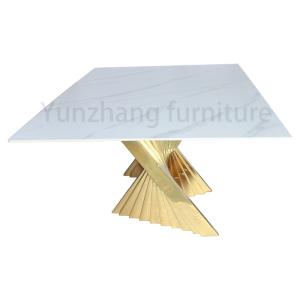 Quality Nordic Style Modern Dining Room Set Italian Luxury Home Furniture Marble Top Dining Table wholesale