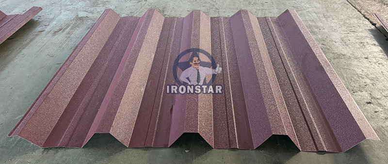 5 rib and 6 rib trapezoidal sheet double layer roll forming machine in Hungary