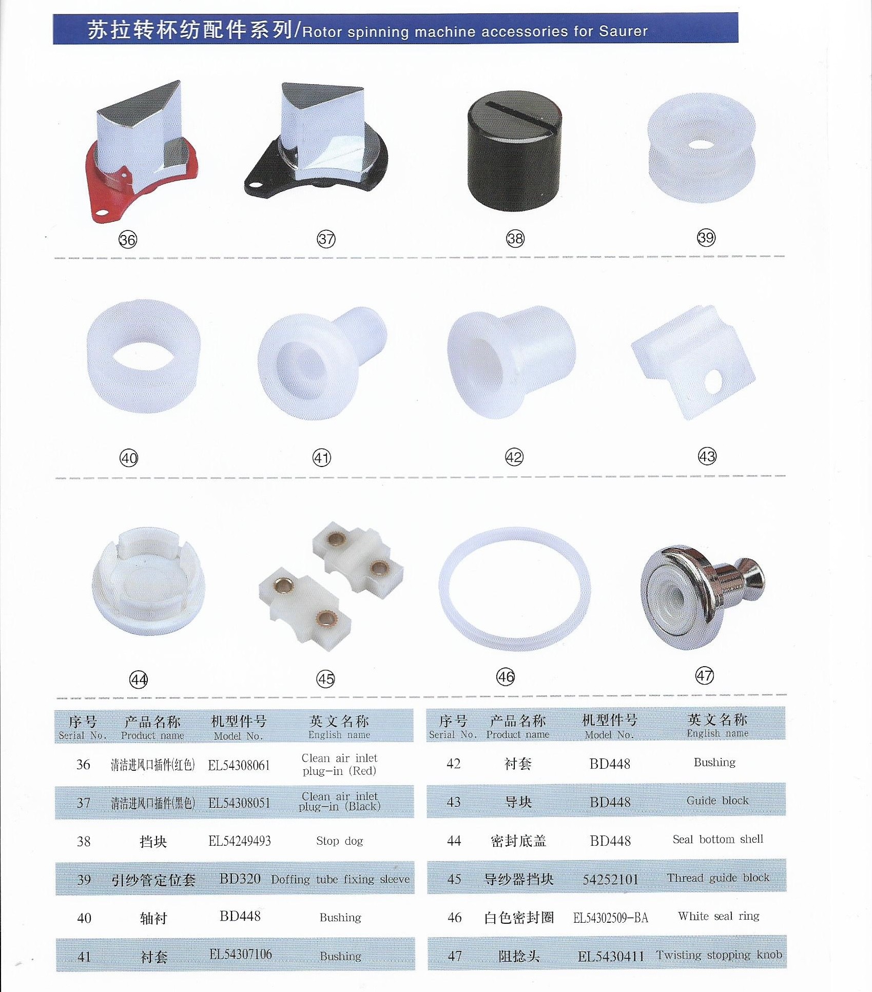 Textile Open End Spinning Spare Parts Yarn Guide 10445633 For Rieter R923 R35 R40 R20