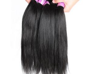 Quality Elegant Straight 100 Virgin Human Hair Weave , Real Virgin Brazilian Hair No Foul Odor wholesale