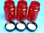 100ml Pet Red Pharmaceutical Prescription Pill Container Bottle Supplement