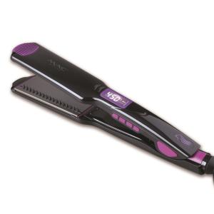 Quality Salon LCD Black Straightening Curling Iron Fashionable Salon Style Hair Straightener wholesale