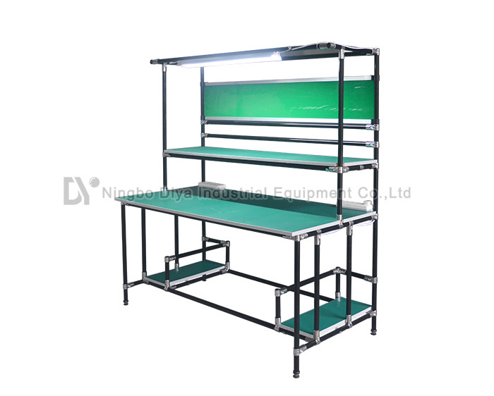 Light Black Production Basics Workbench , Durable Anti Static Workbench
