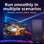 H61 Motherboard Gaming PC Desktops G1610 CPU 8G RAM 120G 256G 512G SSD